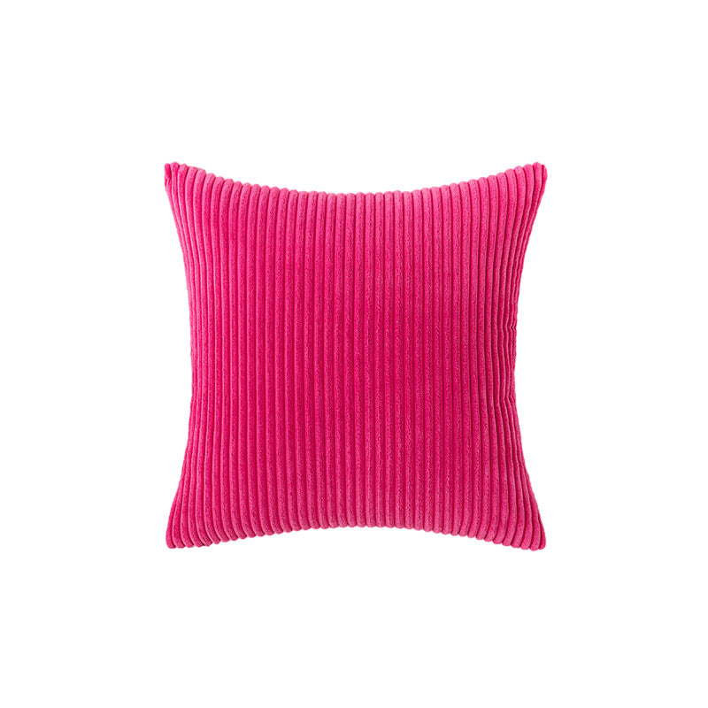 Corduroy Rippierter Quadratischer Akzentkissenbezug mit tiefem Kanaltextur und verdecktem Reißverschluss