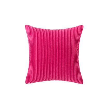 Corduroy Rippierter Quadratischer Akzentkissenbezug mit tiefem Kanaltextur und verdecktem Reißverschluss