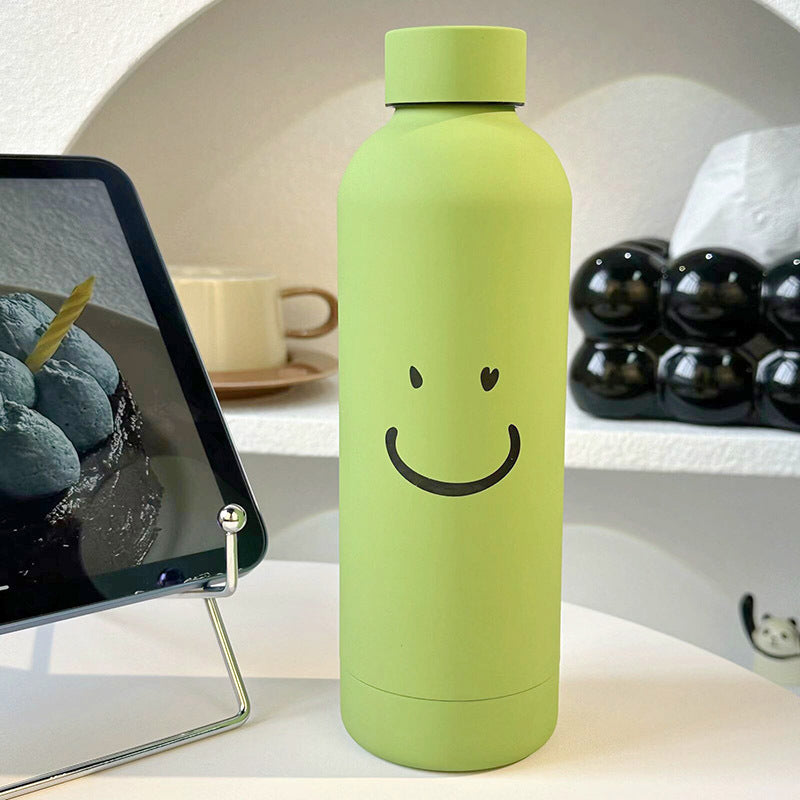 Damen Isolierflasche mit fröhlichem Smileys-Motiv Brehn