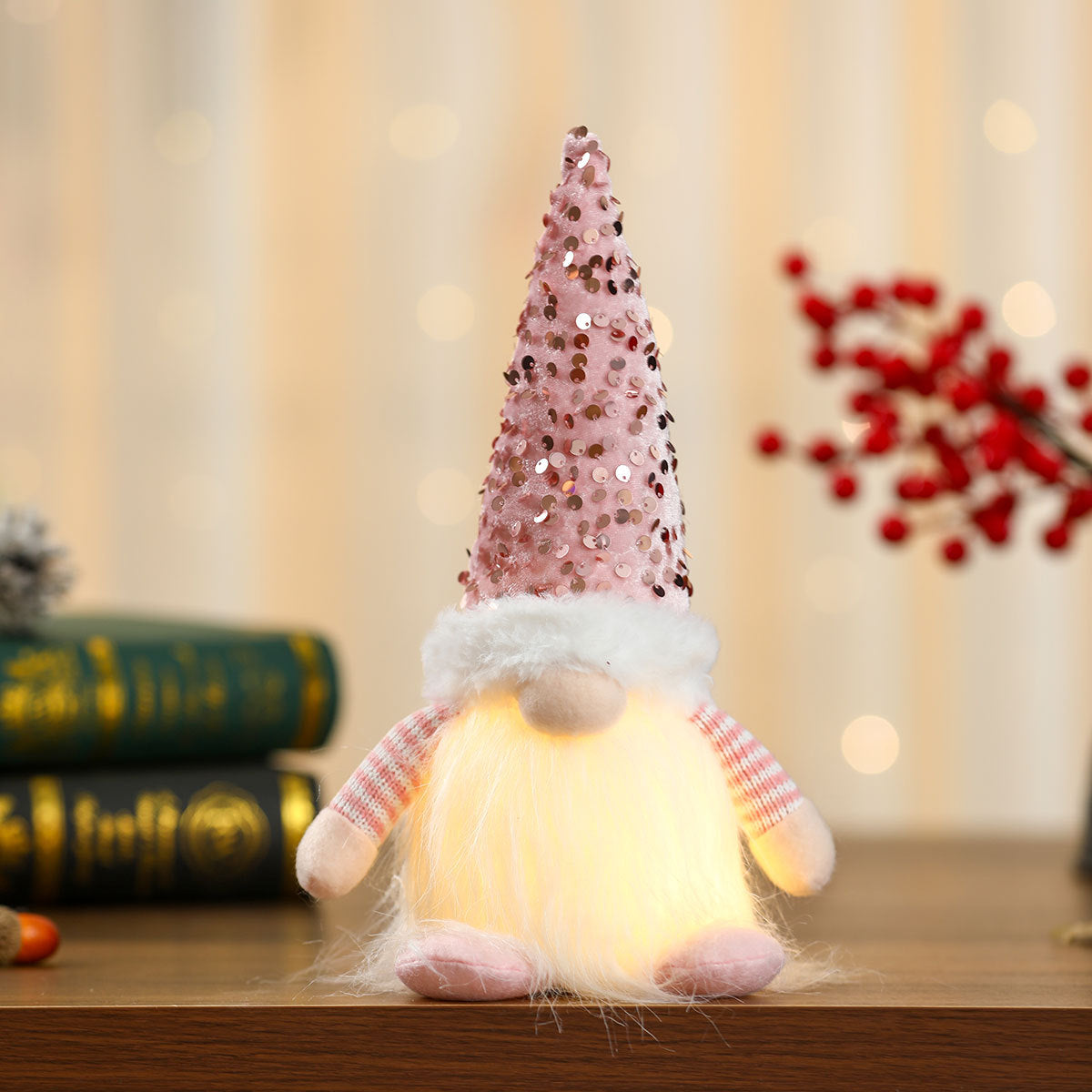 LED Leuchtender Gnom Figurine Brehn