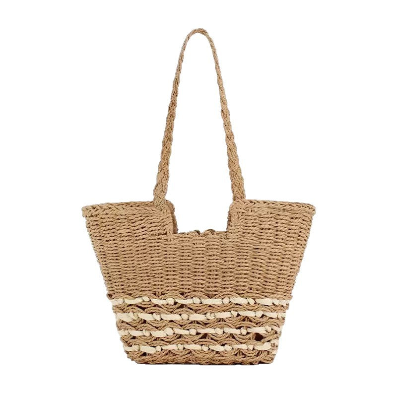 Handgewebte Strandtasche Im Modernen Design Brehn