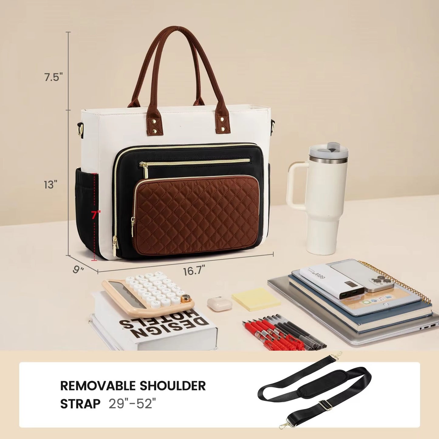 Praktische Handtasche mit Strukturiertem Organizer Brehn
