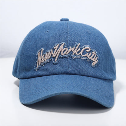 Frauen Distressed Denim Baseball Cap Brehn 1784083711