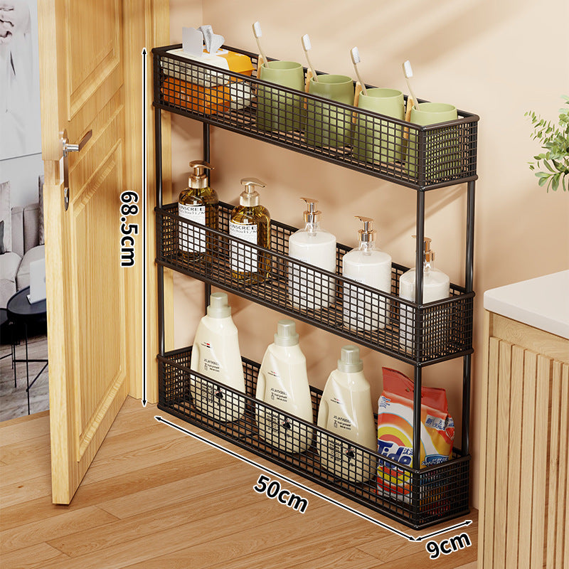 Slim Narrow Pull-Out Mesh Storage Organizer für Schrank und Türspalt
