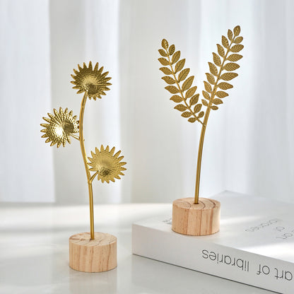 Dekorative Ginkgo Blatt Skulptur