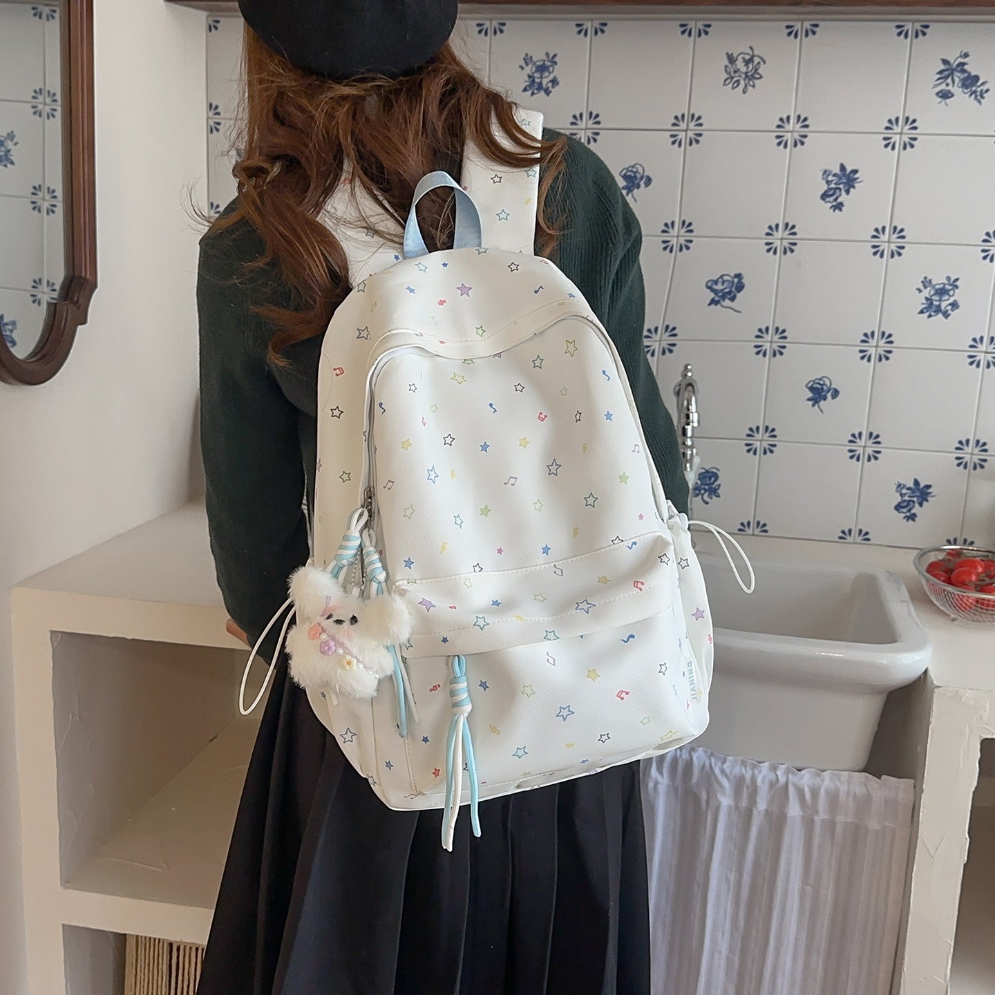 Sternenbedruckter stilvoller Tagesrucksack Brehn
