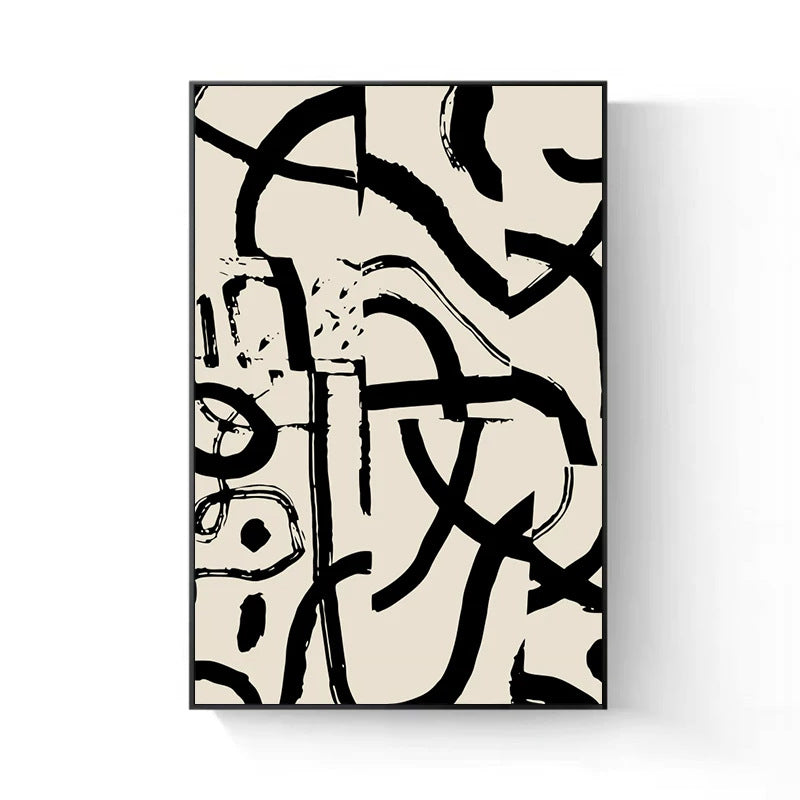 Abstrakte Geometrische Wandkunst Leinwand