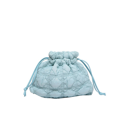 Gepolsterte Kordelzug-Handtasche