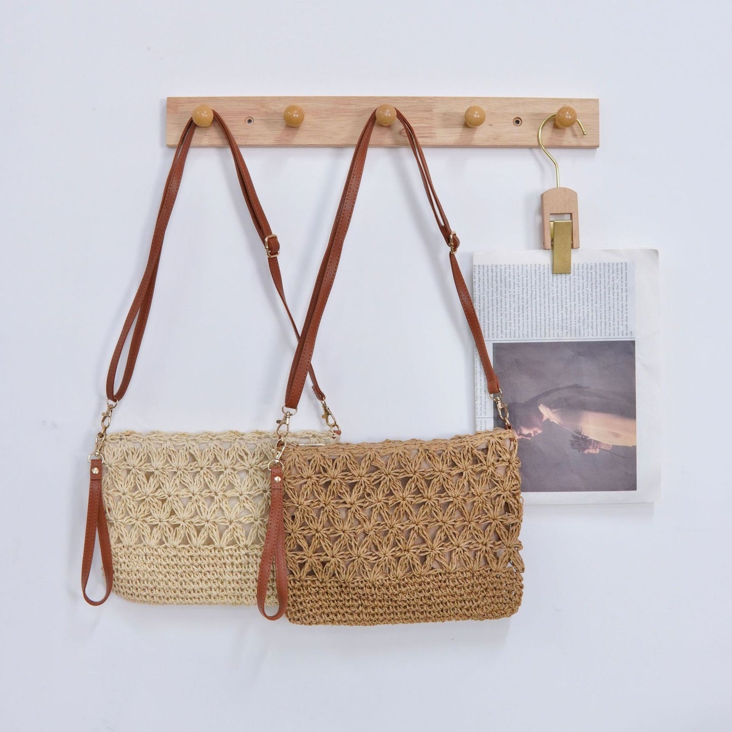 Handtasche mit Filigranem Blütenmuster Brehn