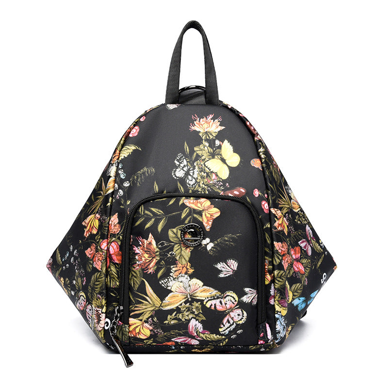 Floral Print Dreieckiger Rucksack
