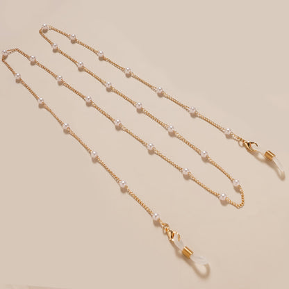 Chic Perlen Brillen Kette Brehn