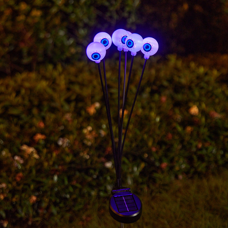 Gruselige Gartenlichter mit Augen-Motiv Brehn