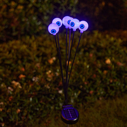 Gruselige Gartenlichter mit Augen-Motiv Brehn