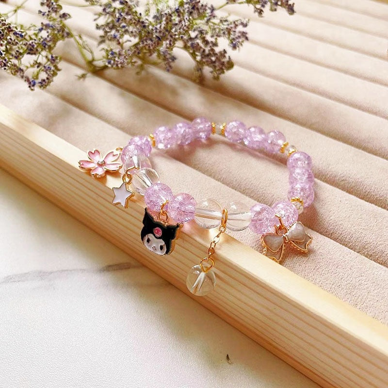 Elegantes Armband mit Tier- und Glitzeranhängern Brehn