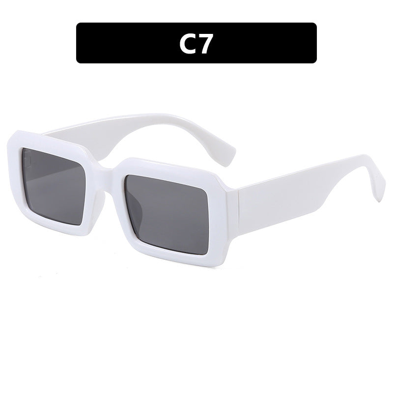 Damen oversized quadratische Sonnenbrille mit modernem Kunststoffrahmen Brehn