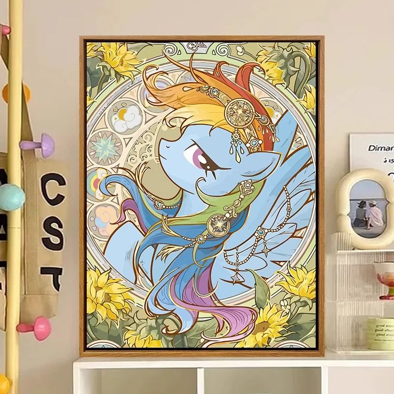 Cartoon-Inspirierte Fantasie-Charakter Leinwanddruck Brehn