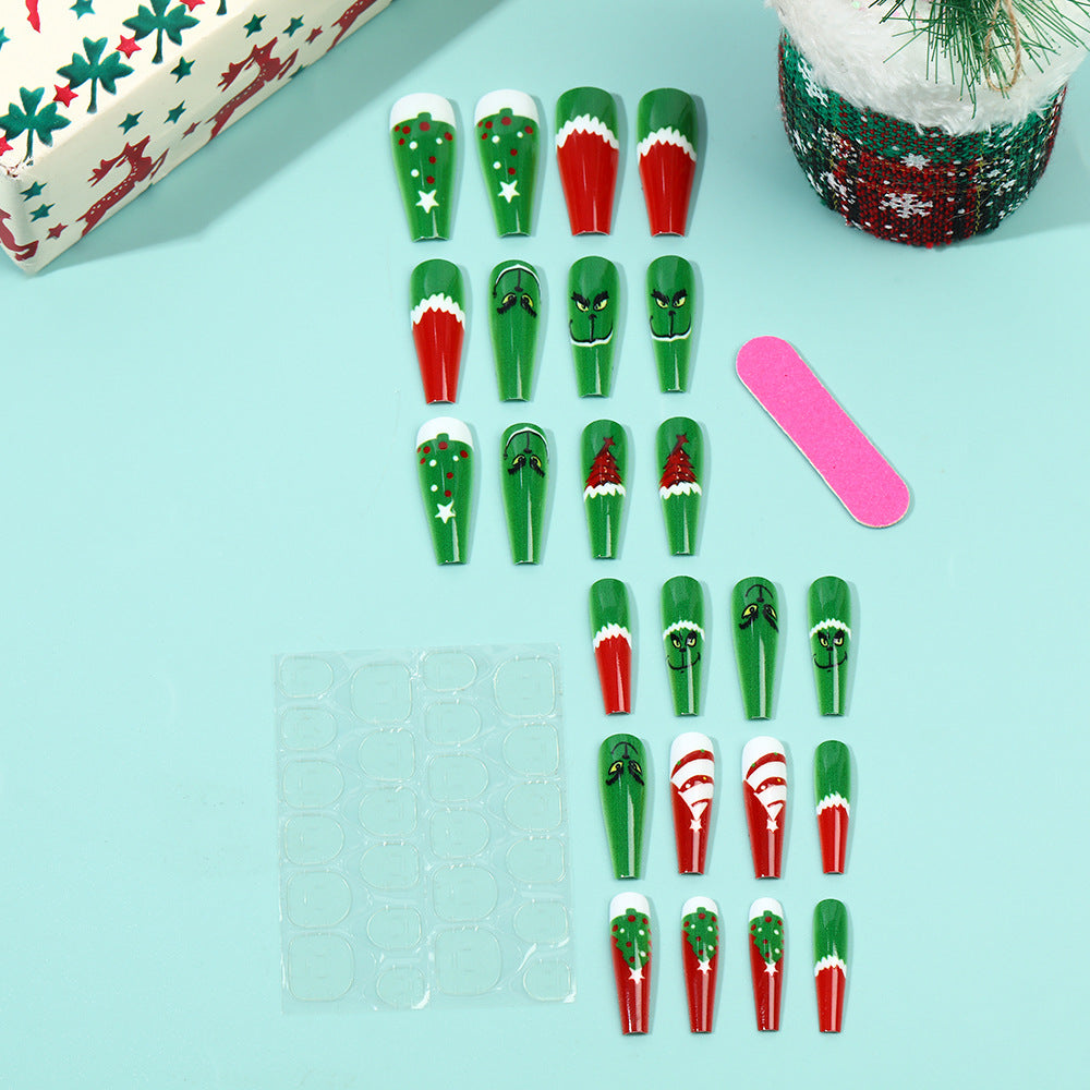 Festliche Kunstnägel mit weihnachtlichen Motiven Brehn