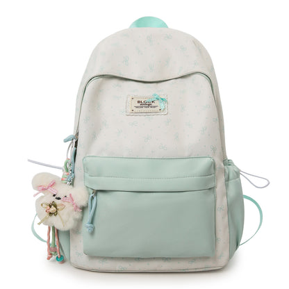 Stylische bedruckte Rucksack mit lustigen Charakterakzenten Brehn