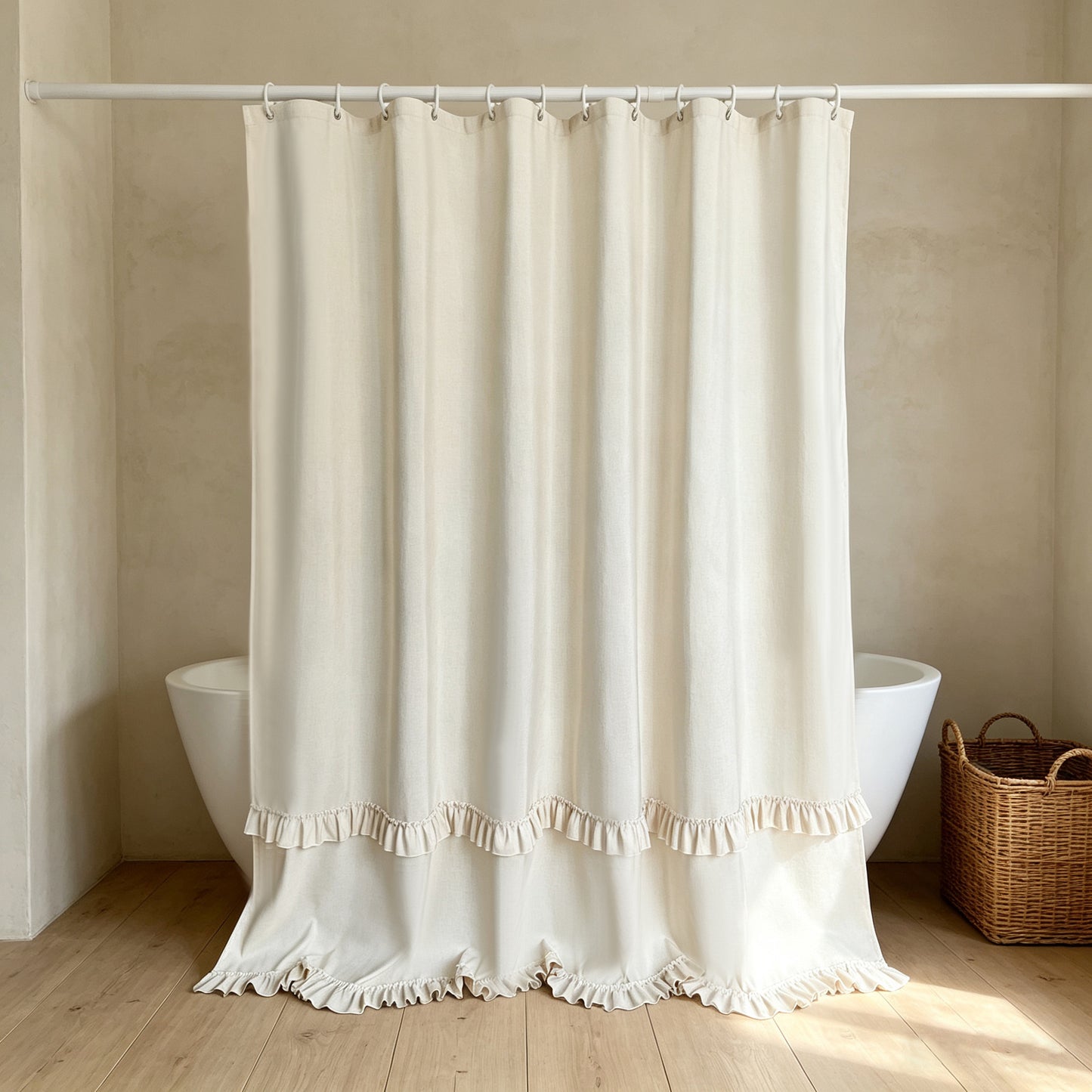 Elegante Rüschenduschvorhang Brehn