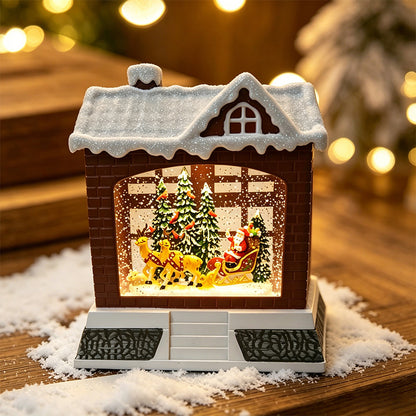 Dekorative Weihnachtslaterne mit Lichtern Brehn