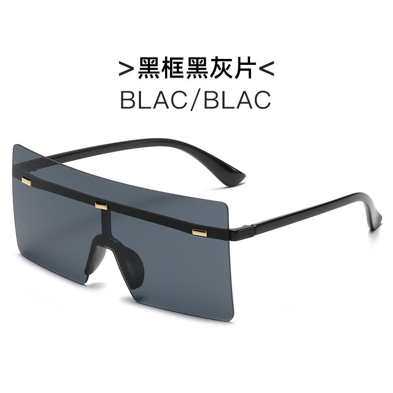 Damen futuristische Oversized-Sonnenbrille Brehn