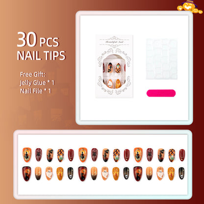 Halloween-Themen Press-On Nail Set 1790738772