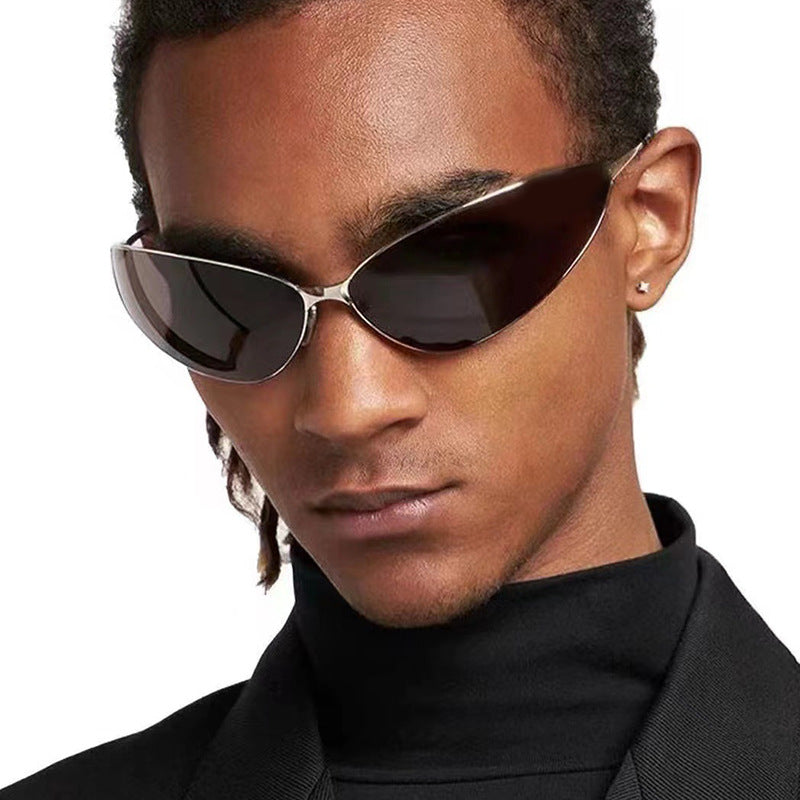 Damen Cat-Eye Sonnenbrille mit modischem Metallrahmen Brehn