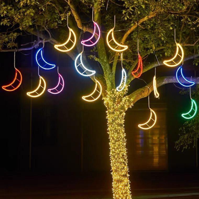 Dekorative LED-Mond-Lichterkette Brehn