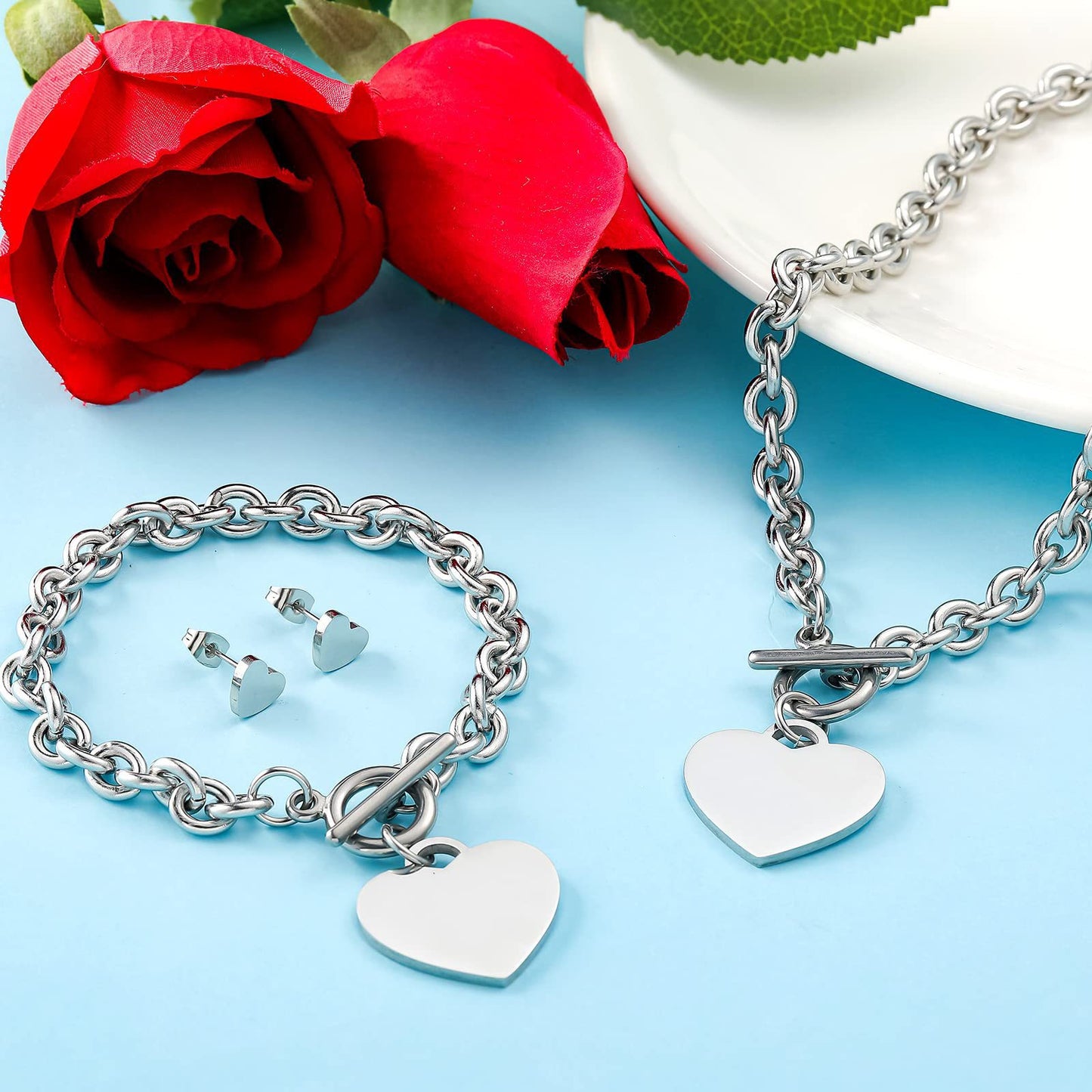 Herz-inspiriertes Schmuckset Brehn