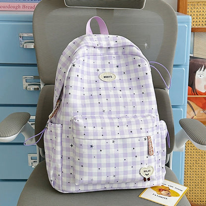 Stylischer kariert Mini Rucksack Brehn