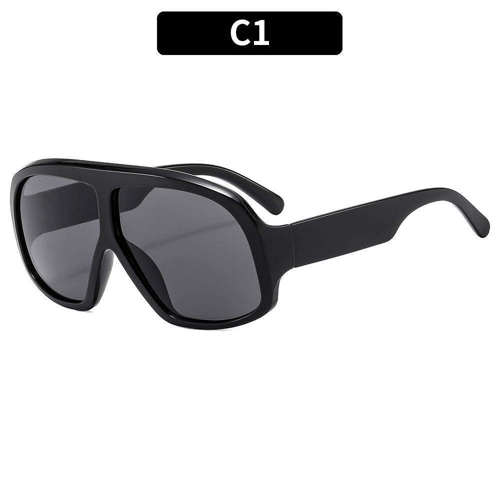 Moderne Übergroße Quadratische Sonnenbrille