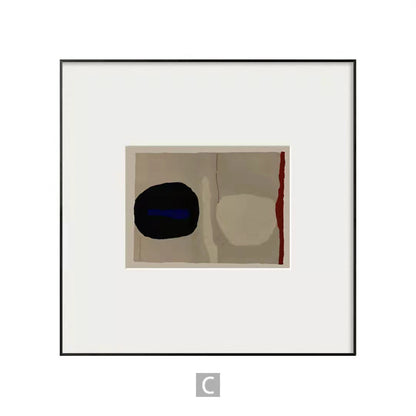 Minimalistische gerahmte Kunstdruck