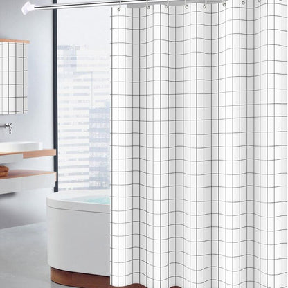 Minimalistisches Gittermuster Duschvorhang Brehn