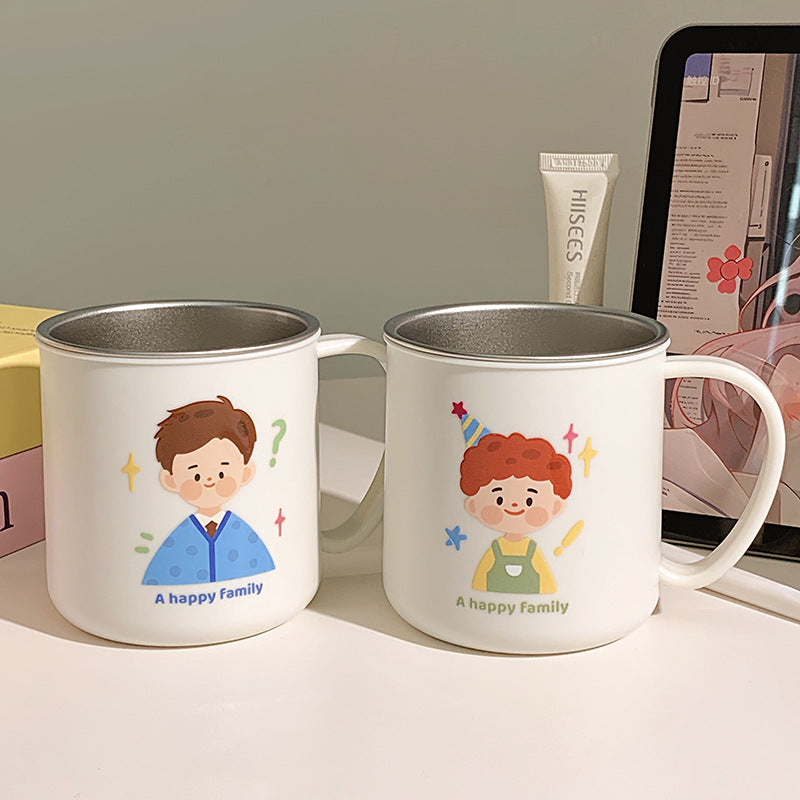 Keramiktasse mit Fröhlichem Familienmotiv Brehn 1786635457