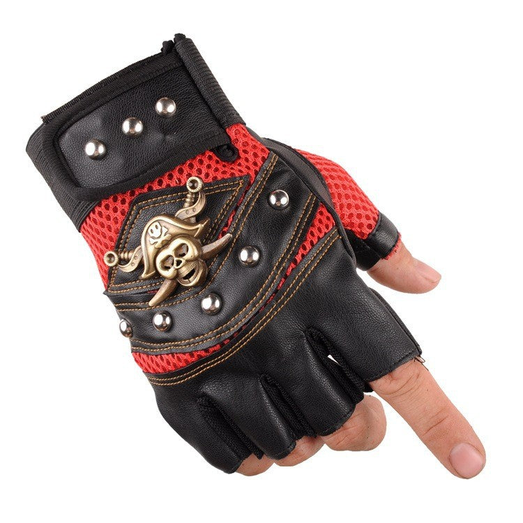Herren Bikerhandschuhe mit atmungsaktivem Netzmaterial und robustem Design Brehn