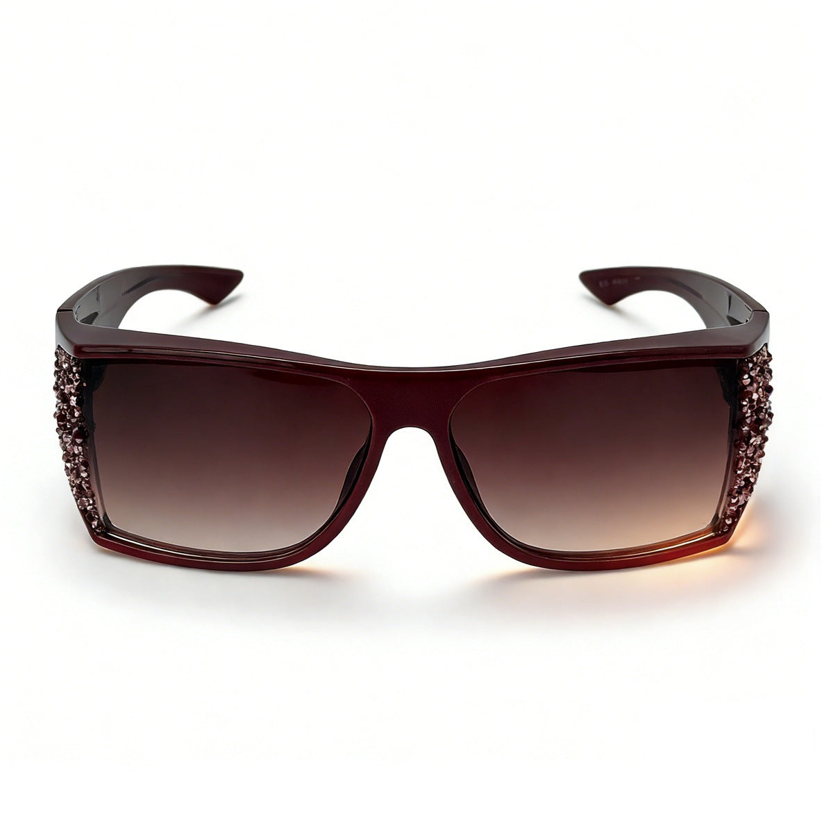 Damen Sportliche Sonnenbrille mit funkelnden Applikationen Brehn