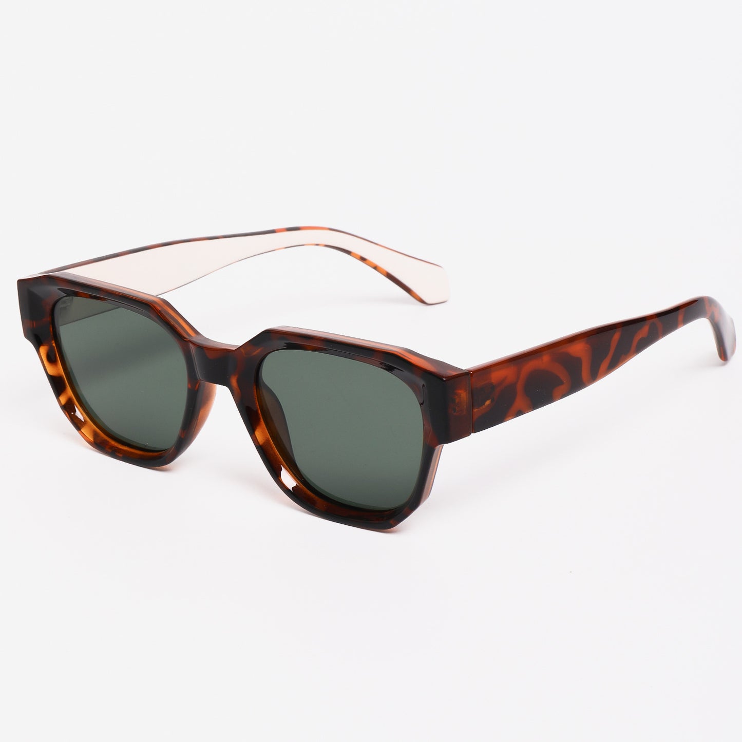 Damen Sonnenbrille im ausgefallenen Sechseckrahmen mit UV-Schutz Brehn