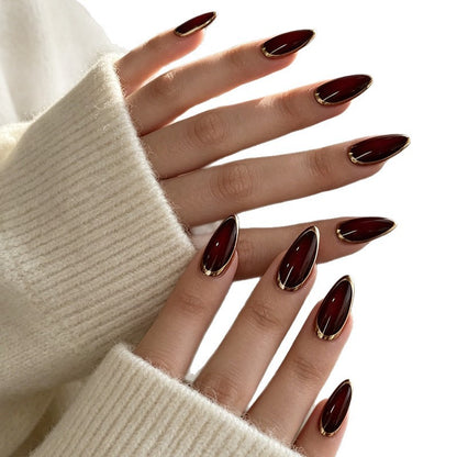 Elegante mandelförmige Nagelverstärkungen Brehn 1789915251