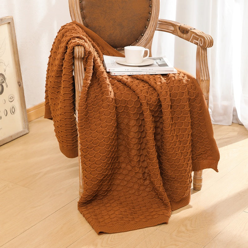 Gemütliche Strickwurfdecke Brehn