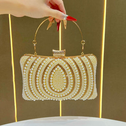 Glamouröse Perlenbestickte Abendhandtasche