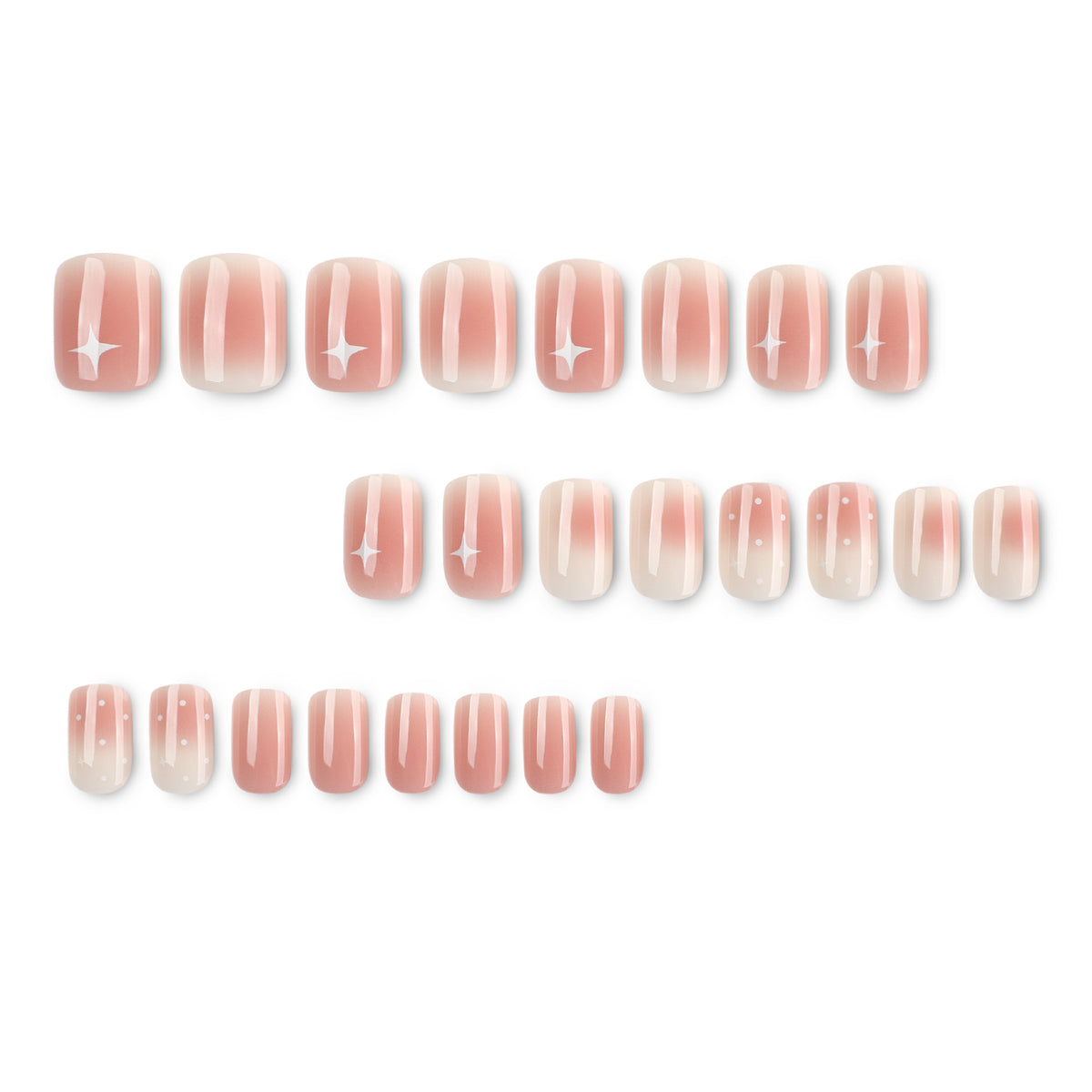 Nagelkunst mit Ombre-Effekt und Glitzerakzenten Brehn