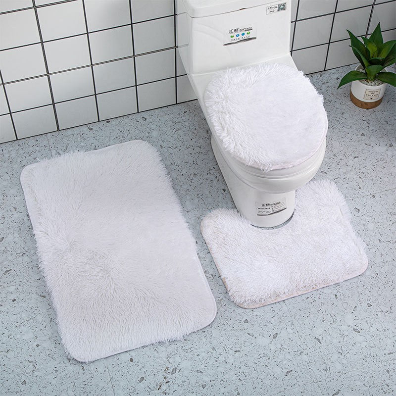 Plüsch Badezimmer Teppich Set