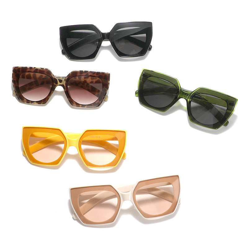 Damen großzügige quadratische Sonnenbrille mit stilvollem Design Brehn