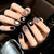 Sternennacht-Themen Press-On Nagelkunst Brehn