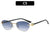 Elegante geometrische Rahmen-Sonnenbrille