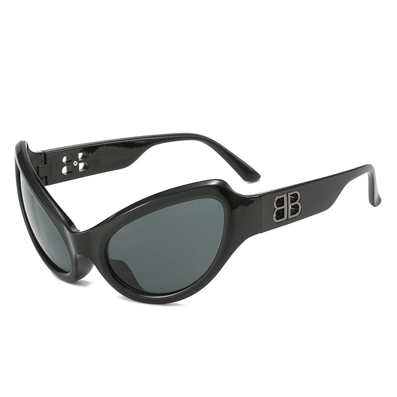 Damen elegante Cat-Eye Sonnenbrille mit hochwertigen UV-Schutzgläsern Brehn