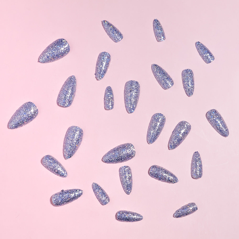 Glamouröse Glitzernde Stiletto Nagel Tipps Brehn