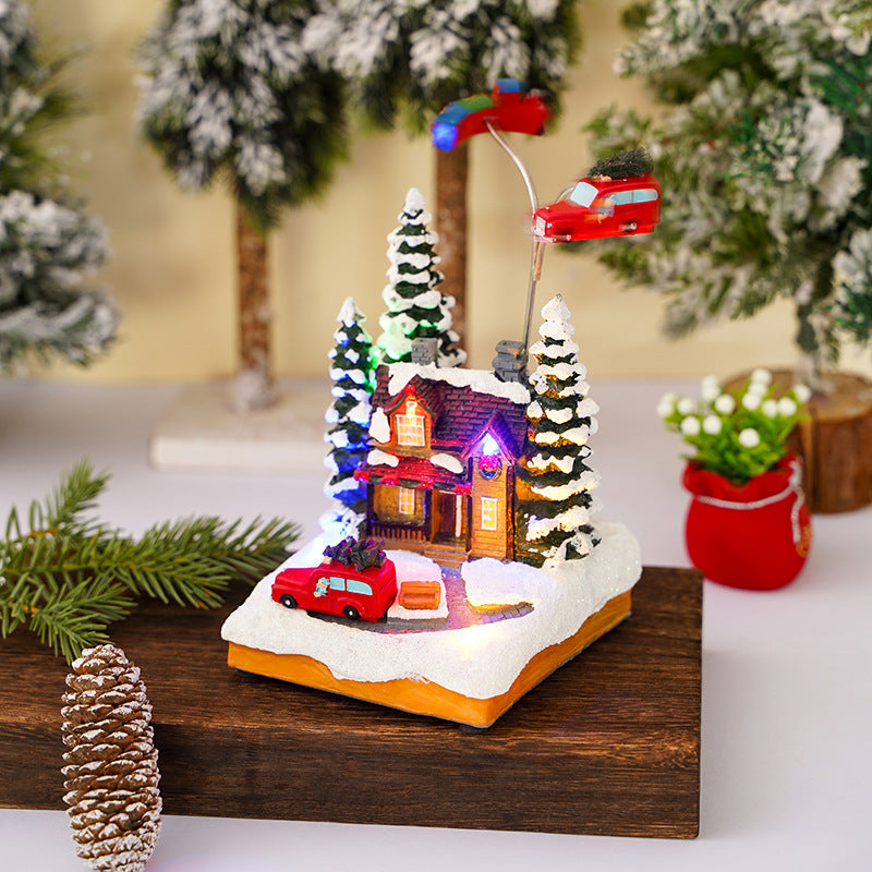 Nostalgische Weihnachtsdorf-Dekoration Brehn