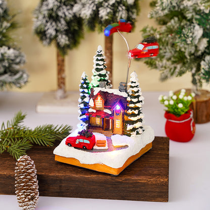 Nostalgische Weihnachtsdorf-Dekoration Brehn