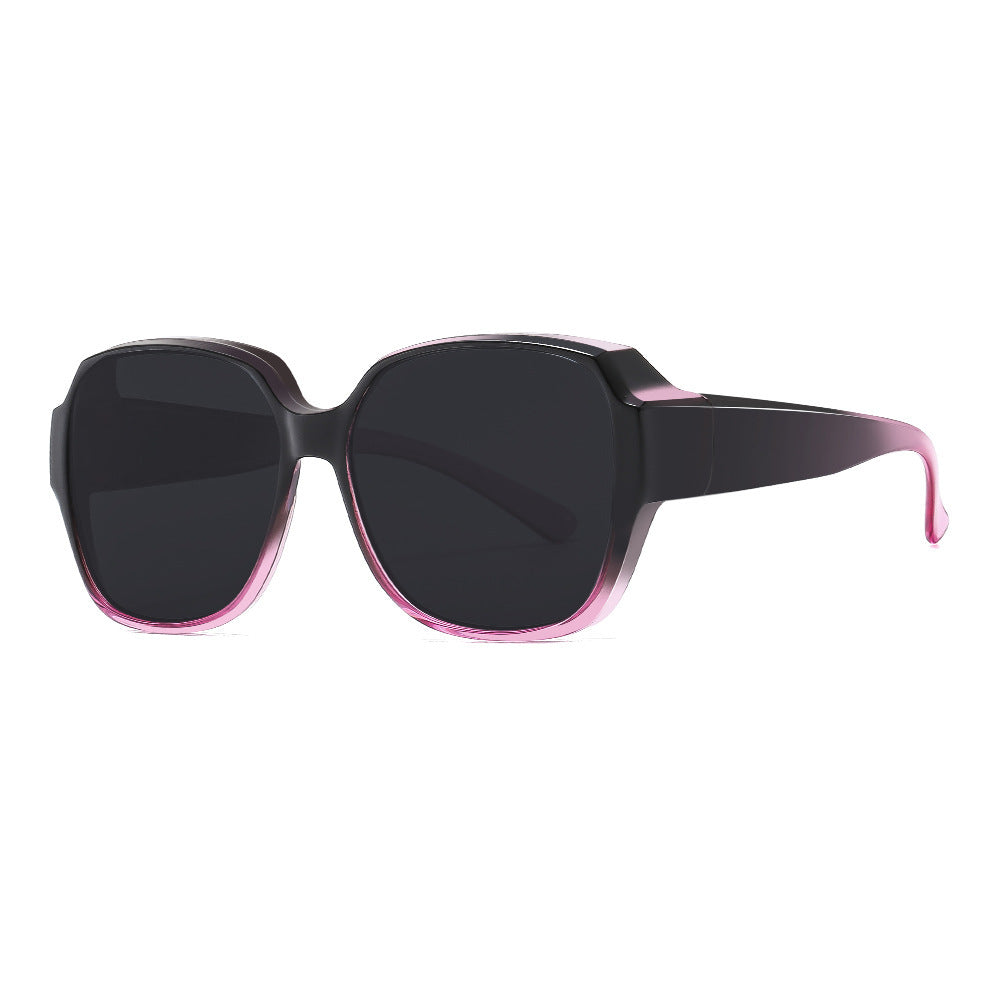 Damen Quadratische Sonnenbrille mit breitem Rahmen und UV-Schutz Brehn